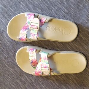 Chaco slide on sandals